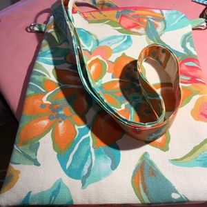 Handmade crossbody fabric handbag